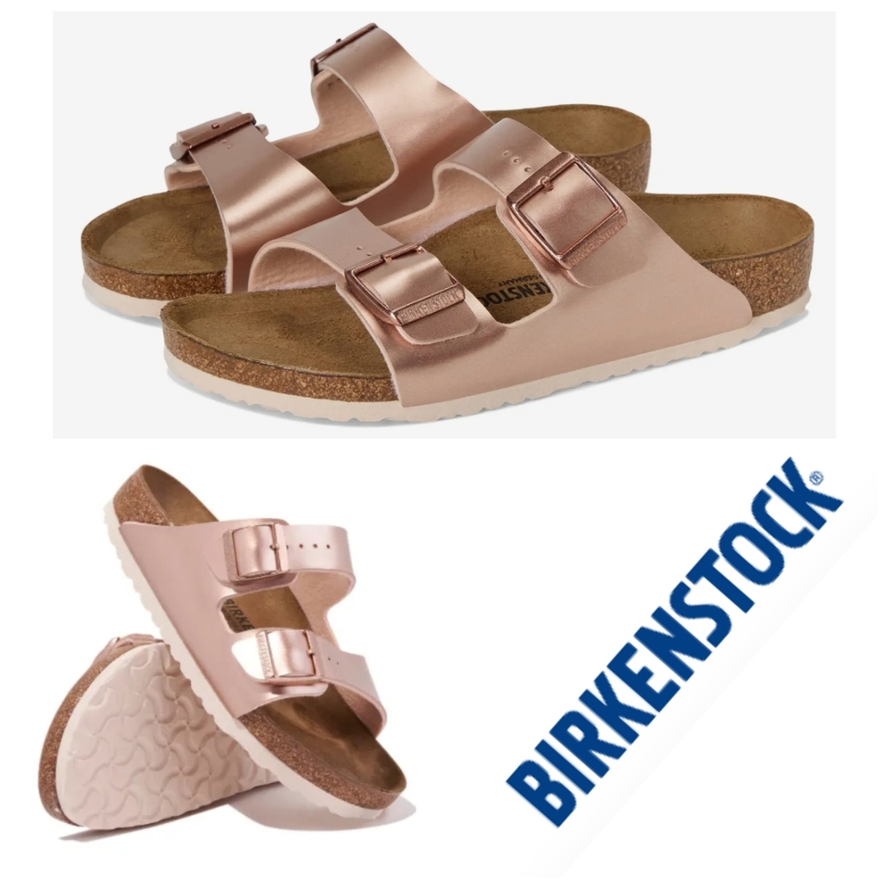 Birkenstock Arizona Kids Birko-Flor - Electric Metallic Copper